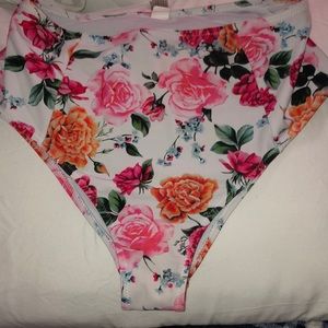 High waisted bottom bikini
